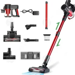 INN Sladdlös stavdammsugare 1L LED 12KPa 100W multifunktionell sladdlös dammsugare för borttagning av damm och kvalster