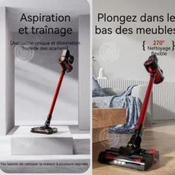 INN Sladdlös stavdammsugare 1L LED 12KPa 100W multifunktionell sladdlös dammsugare för borttagning av damm och kvalster