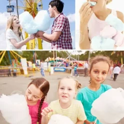 Maskiner För Spunnet Socker-INN Sockervaddsapparat 25x17cm säkert material, en-knapp-start med sugkoppsbas, hemmagjord sockervadd