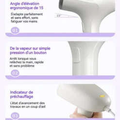 Strykjärn-INN Steamer 220v effektiv strykning lämplig för silke, nylon, tweed, ull, bomull och linnetyger etc. ånggenerator