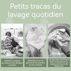 INN Tvättmaskin 9L med integrerad torkning och torkning, kompakt tvättmaskin, automatisk tvättmaskin, ekologisk tvättmaskin