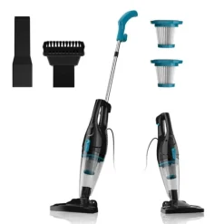 Golvdammsugare-INSE R3S blå sladddammsugare – 2-i-1 handdammsugare & golvdammsugare med HEPA-filter