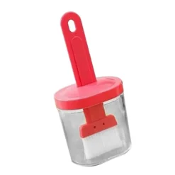 Bakpenslar-Integrerad silikonoljeflaskaborste Olivoljadispenserflaska med silikonborste för matlagning Bakning Grill Pickling Pink