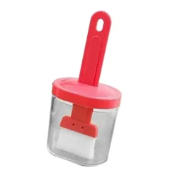 Bakpenslar-Integrerad silikonoljeflaskaborste Olivoljadispenserflaska med silikonborste för matlagning Bakning Grill Pickling Pink