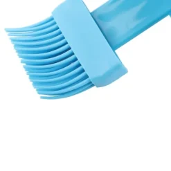 Integrerad silikonoljeflaskaborste Olivoljadispenserflaska med silikonborste för matlagning Bakning Grillning Betning Blå