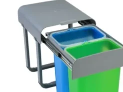 Källsorteringskärl-Intra Juvel Aladin 2 affaldsbeholder med 2 stk. 8 liter beholdere