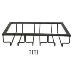 Vinglashängen-Iron Art upp och ner vinglashållare europeisk stil hängande vinglasställ under skåp svart