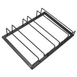 Vinglashängen-Iron Art upp och ner vinglashållare europeisk stil hängande vinglasställ under skåp svart