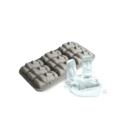 Isformar-Isbitsbricka i form av en Moai eller chokladkakaform ovanlig isbitsbricka