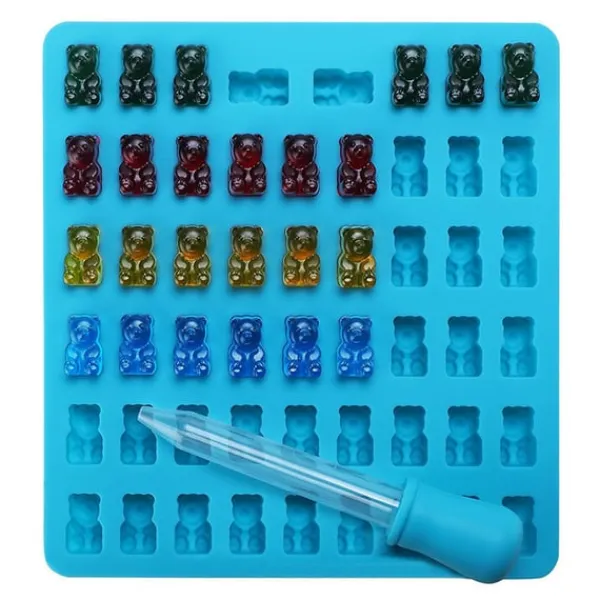 Is/Choklad/Geléform med 50st Gummibjörnar inkl pipett