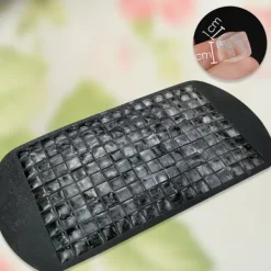 Isform för 160 mini-iskuber silikon Svart