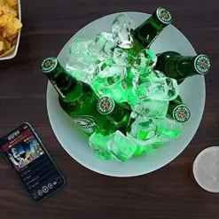 Ishink & Kylare-Ishink - LED - Laddningsbar högtalare - Plast - Vit - 255