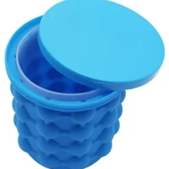 ishink Kreativ bärbar iskubsform i silikon för ishink 2 i 1 iskubsform för att spara utrymme för [373]