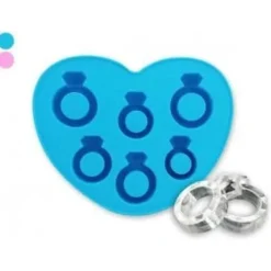 Isformar-Iskubsform - Hjärta i silikon - Rosa - 1 form