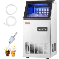 Ismaskiner-Ismaskin, 36 isbitar, 36x43x75,5 cm, rostfritt stål