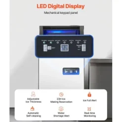 Ismaskiner-Ismaskin, 36 isbitar, 36x43x75,5 cm, rostfritt stål