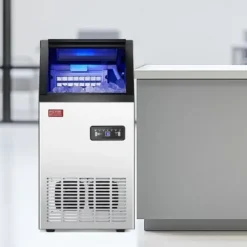 Ismaskiner-Ismaskin, 36 isbitar, 36x43x74 cm, rostfritt stål