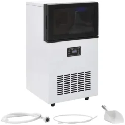 vidaXL Ismaskiner-Ismaskin 45 kg / 24 tim svart