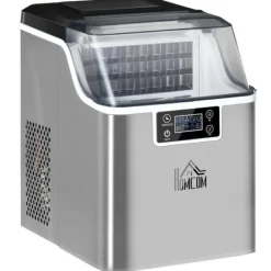 Ismaskin 20 kg/24 h, 2,3 L, 3,2 L tank, auto-rengöring, rostfritt, 25,2×36×37,1 cm