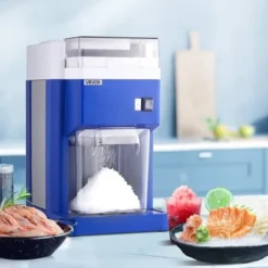 Ismaskiner-Ismaskin, 38x29,5x52 cm, Blå, Rostfria stålblad