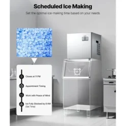 Ismaskiner-Ismaskin, 56x44.5x56 cm, Rostfritt stål