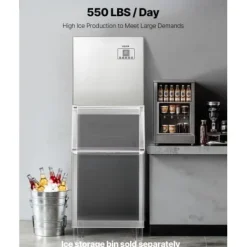 Ismaskiner-Ismaskin, 56x44.5x56 cm, Rostfritt stål