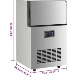 Ismaskiner-Ismaskiner - Living Ismaskin 45 kg / 24 tim silver