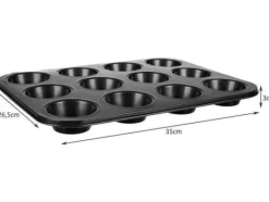 Bakning-Iso Trade Bakplåt + 12 silikonformar