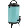Dryckesautomater-Isolerad dryckesbehållare - Dryckesdispenser med kran - Rostfritt stål 201 - För varm & kall - 10 L (ca 8 L) - 24×33 cm - Himmelsblå