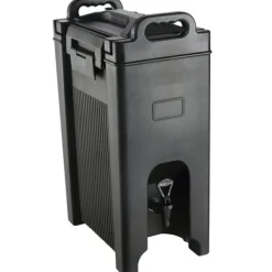Dryckesautomater-Isolerad dryckesdispenser, 5 gallon, livsmedelsklassad LDPE, varm/kall dryck, termisk kylare, tvåstegs kranhandtag.