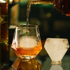 Ispress med diamantslipning, Isbollstillverkare, Whisky- och drinkkit, Hög kvalitet, Perfekt för cocktails