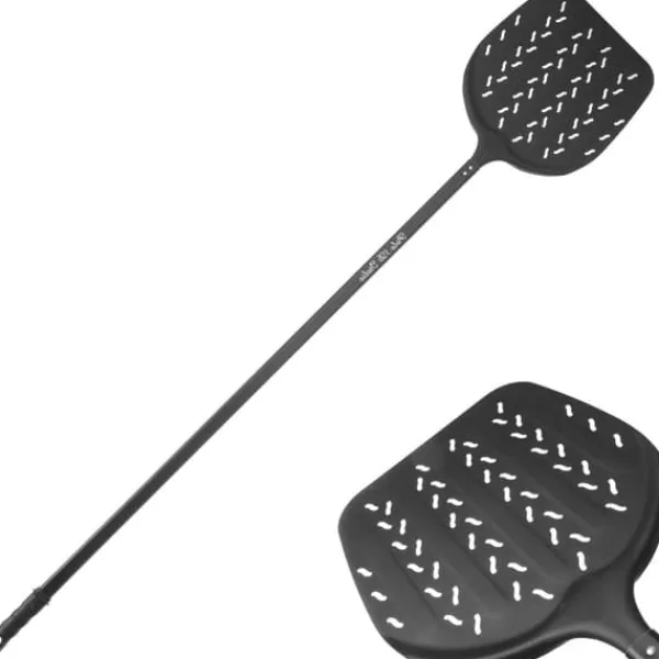 ITALIA 3D pizzaskyffel i aluminium, perforerad, 330x1700mm