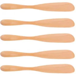 Japansk stil träsmörknivset - 5 st, perfekt för att sprida sylt och ost, perfekt för hemmakök