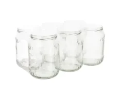 Honungsburkar-Jar Okko TO-720 FACETED, 82 mm, 0.72 l, 6 pcs