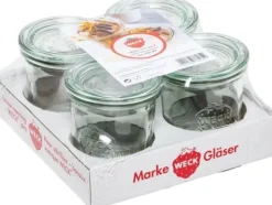 Förvaringsburkar-Jata WECK Mini Mold Jar 140ml Set of 4