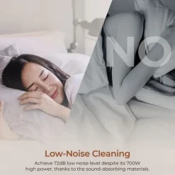 Handdammsugare-JIGOO T600 madrassdammsugare, 15kPa sug, 99,99% borttagning av dammkvalster, UV-C+ värme, dubbla koppar, LED-display, aromdiffusor
