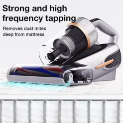 JIMMY BX7 Pro Anti-Mite Dammsugare 700W Effekt 60 ° C Värme UV Ultraljud 245mm Sug 3 Lägen Grå