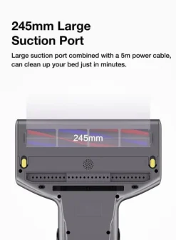 JIMMY BX7 Pro Anti-Mite Dammsugare 700W Effekt 60 ° C Värme UV Ultraljud 245mm Sug 3 Lägen Grå