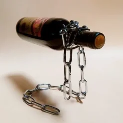 Vinflaskhållare-JL Magical Illusion Flytande vinflaskhållare Rep Lassokedja Vinställ Nyhet - JLTNS903AA2466