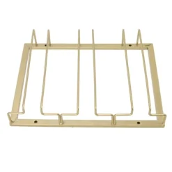 Vinflaskhållare-Järnkonst Uppochnedvänd Vinglashållare Europeisk Stil Hängande Vinglasställ Under Skåp Guld