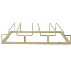 Vinflaskhållare-Järnkonst Uppochnedvänd Vinglashållare Europeisk Stil Hängande Vinglasställ Under Skåp Guld