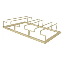 Vinflaskhållare-Järnkonst Uppochnedvänd Vinglashållare Europeisk Stil Hängande Vinglasställ Under Skåp Guld