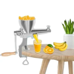 Juicepressar-Juicer, Handpressad, Rostfritt Stål,Silver