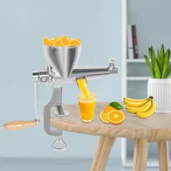 Juicepressar-Juicer, Handpressad, Rostfritt Stål,Silver