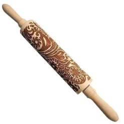 Julblomma snöflingamönster kavel explosion blomma träprägling 35*5CM