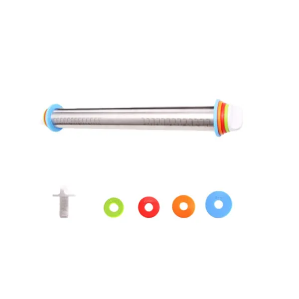 Justerbar Kavel i Rostfritt Stål - Perfekt för Deg, Bakverk och Pizza