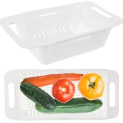 Durkslag & Silar-Justerbar kökssil för diskho, sil, durkslag för diskho, 32-44x20x8cm ORION 731623