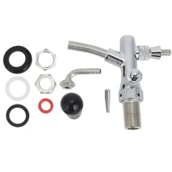 Justerbar ölkran - G5/8in gänga, kromad mässing rostfritt stål, tillbehör till ölfat