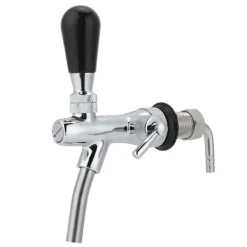 Justerbar ölkran - G5/8in gänga, kromad mässing rostfritt stål, tillbehör till ölfat
