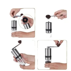 Kaffemaskiner & Espresso-K4 Manuell Kaffekvarn - Rostfritt Stål & Keramik